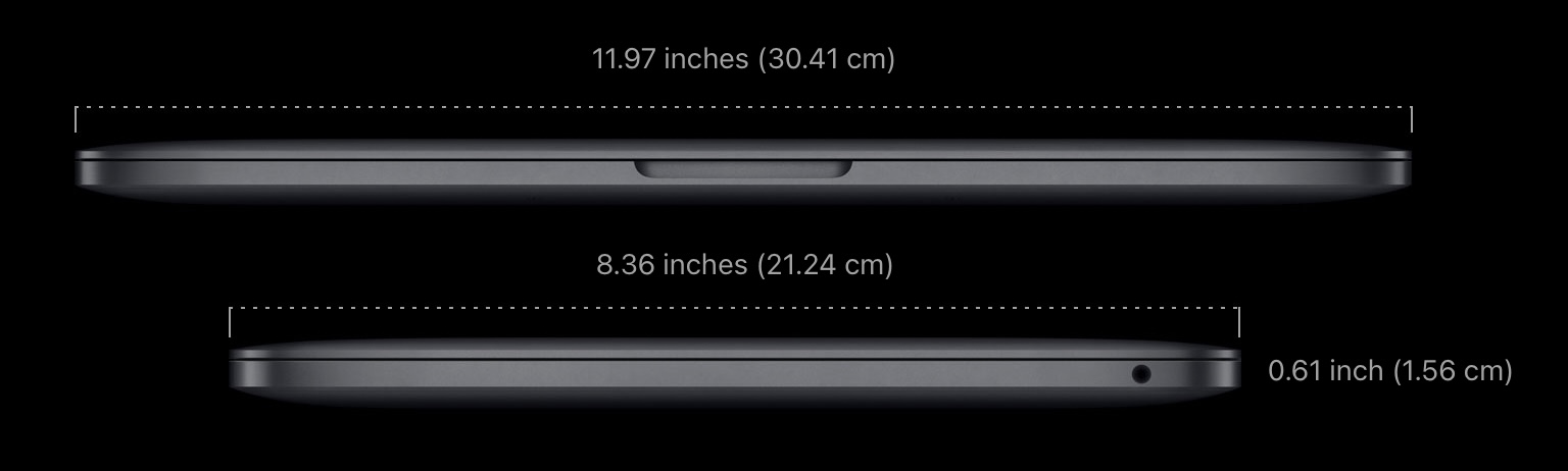 2022 m2 macbook pro dimensions