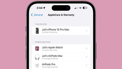 applecare warranty ios 17 2