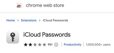 icloud passwords extension