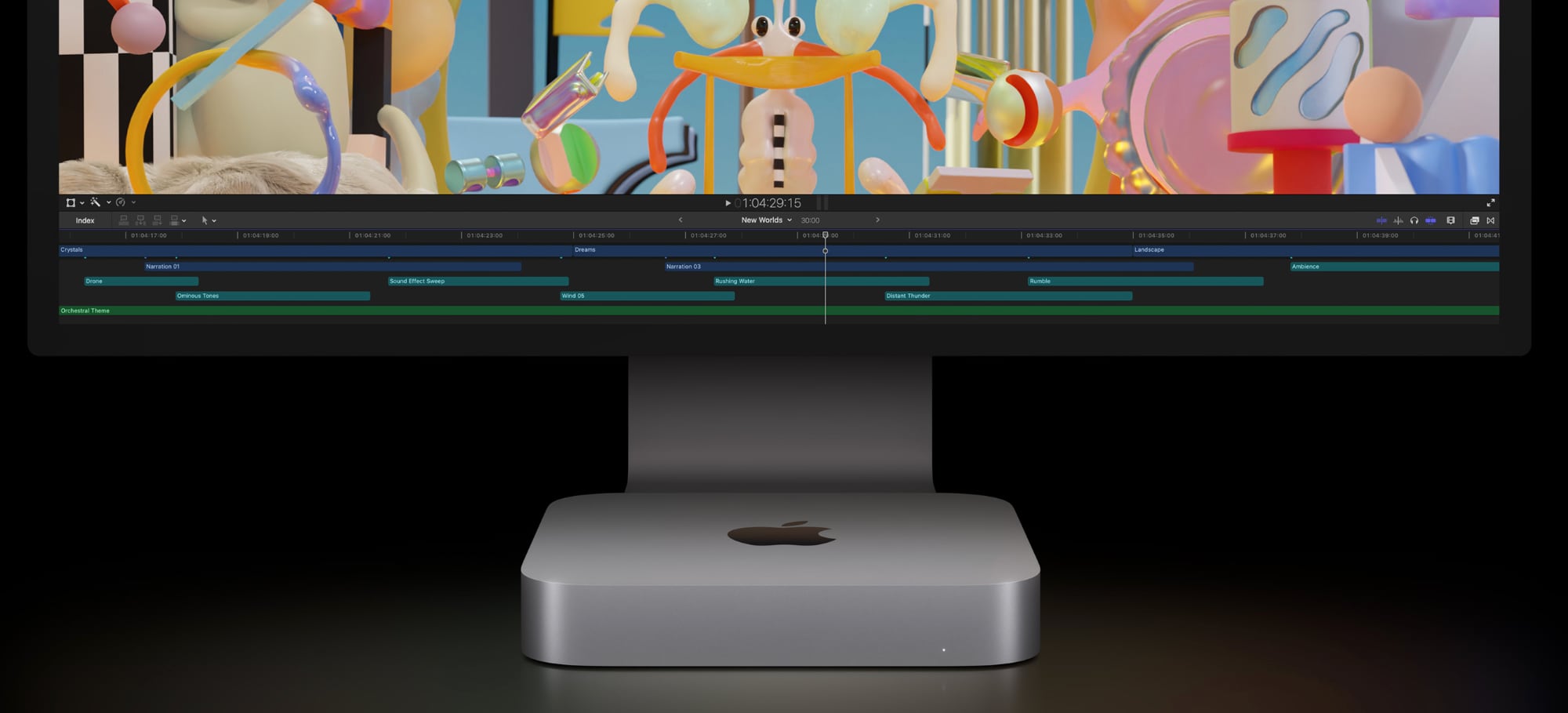 mac mini with display