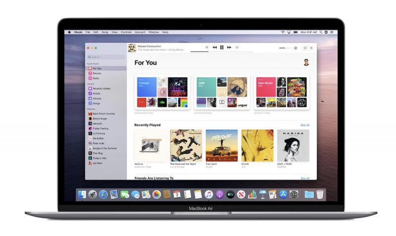 macos catalina apple music