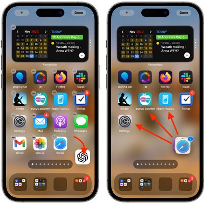 move several iphone apps