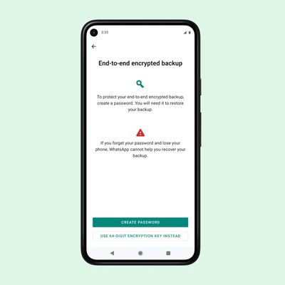 Whatsapp E2EE Backups